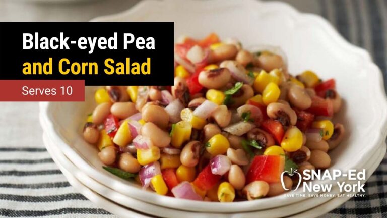 Black eyed pea and corn salad