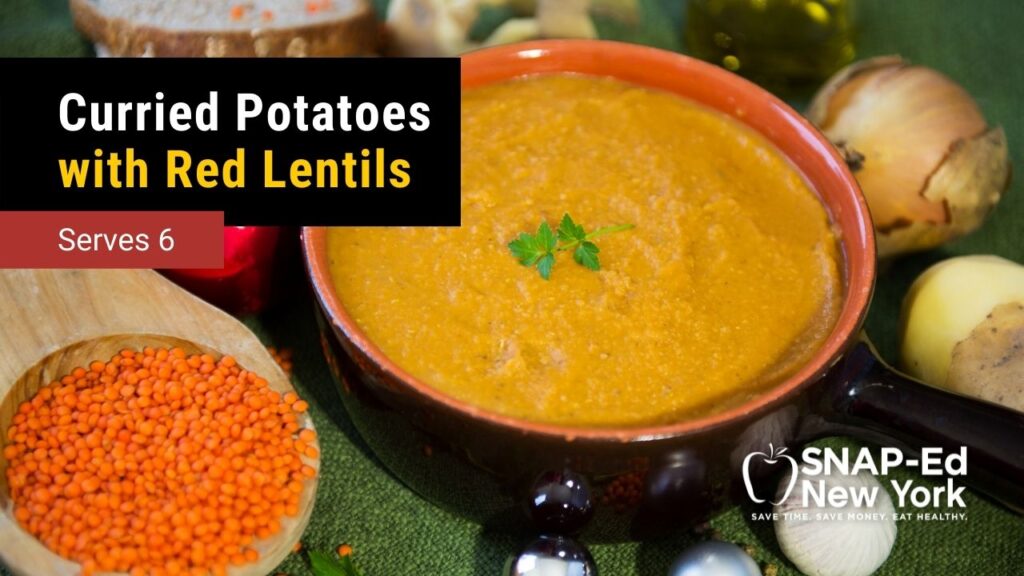 Curried Potatoes with Red Lentils