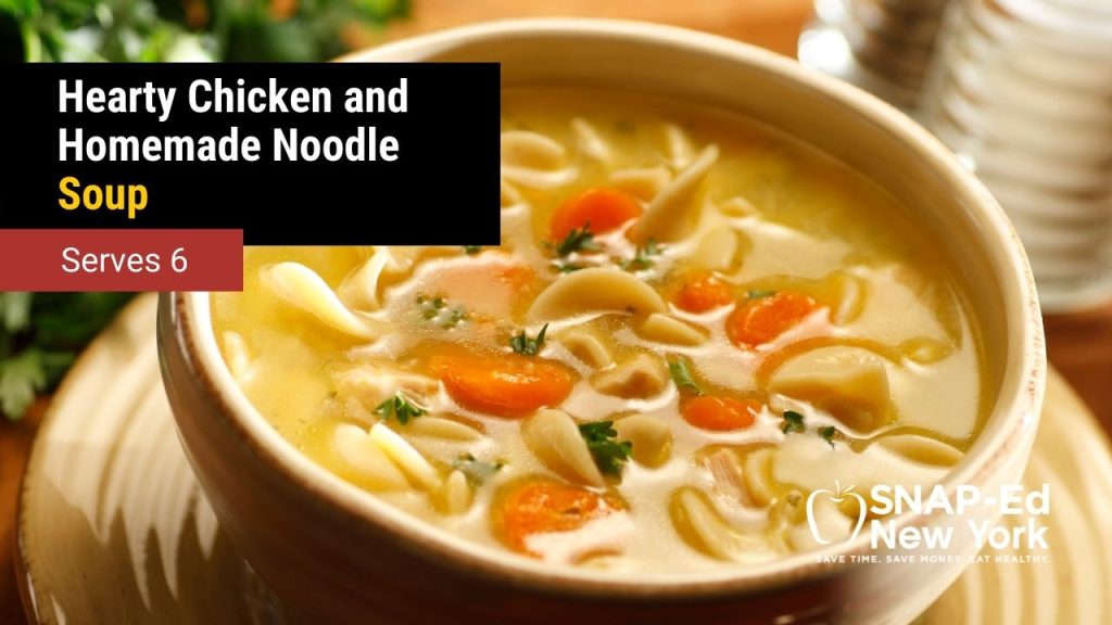 Hearty Chicken and Homemade Noodle Soup