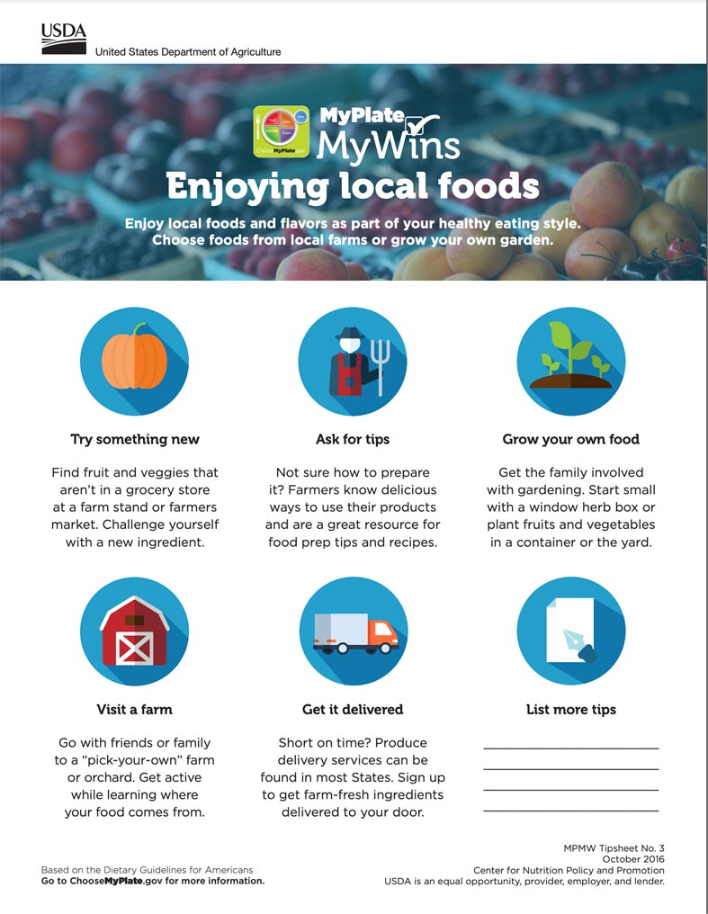 Local Foods tip sheet