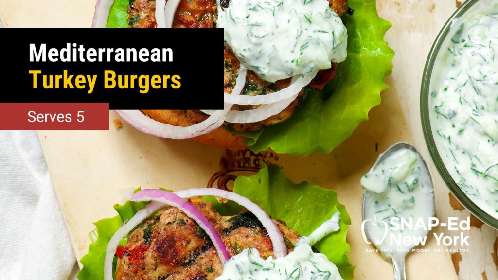 Mediterranean Turkey Burgers