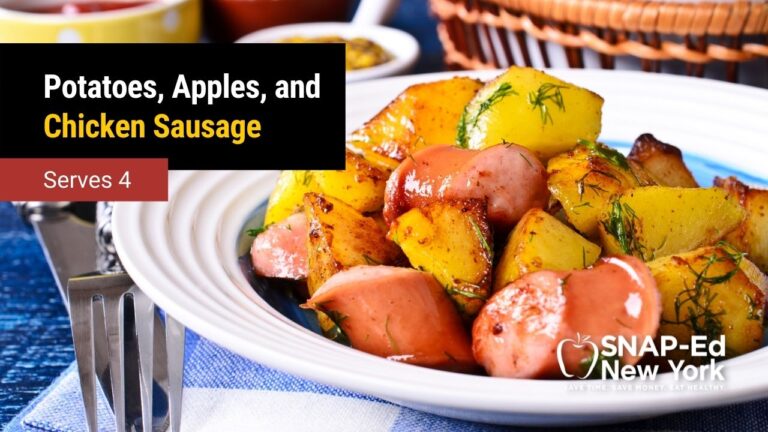 Potatoes and Apples with Chicken Sausage