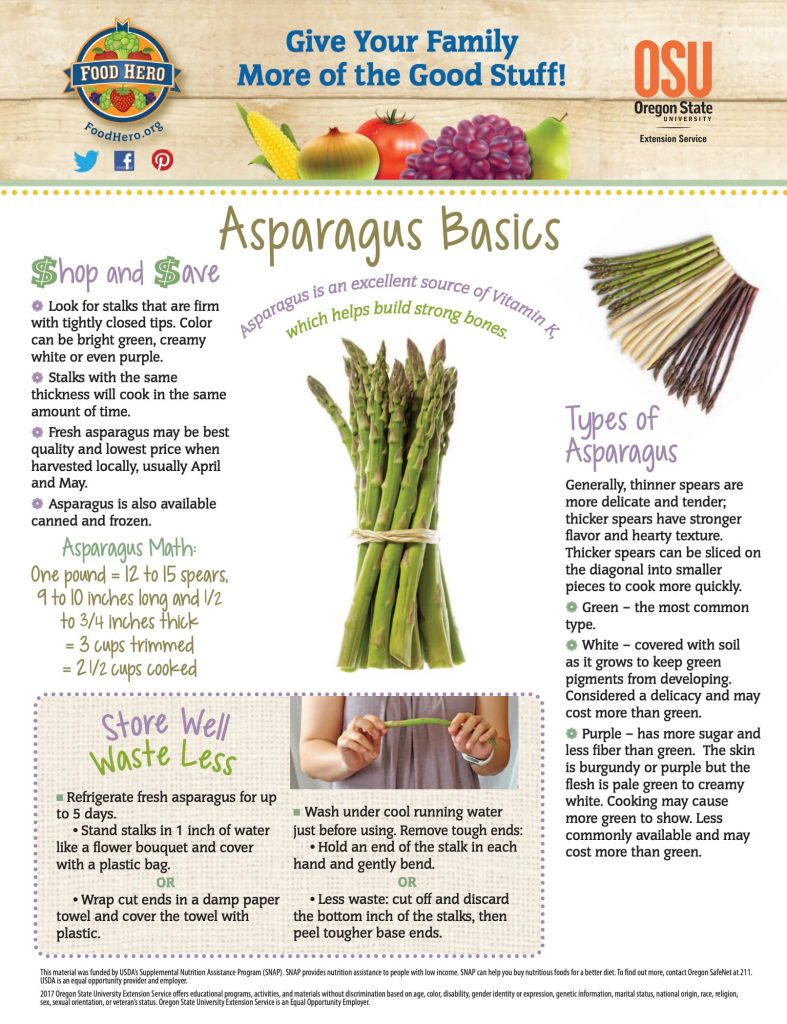 asparagus tip sheet